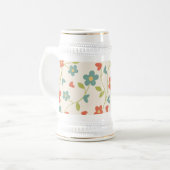 Chope À Bière Fleurs Bière Stein (Devant gauche)