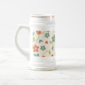Chope À Bière Fleurs Bière Stein (Gauche)