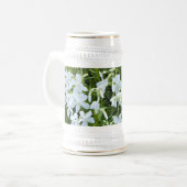 Chope À Bière Fleurs blanches en cascade (Devant gauche)
