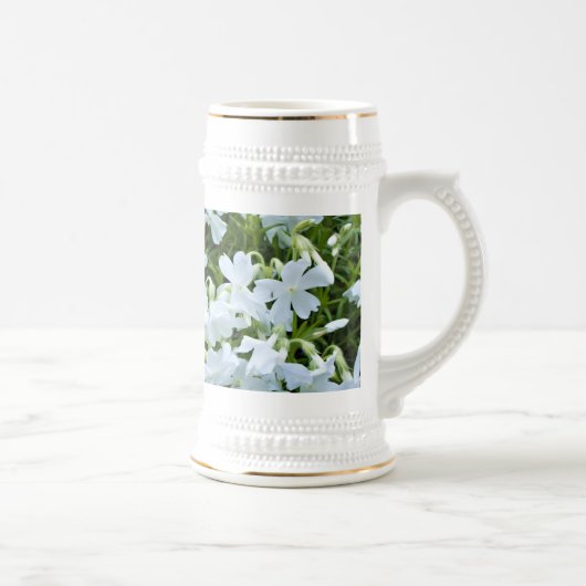 Chope À Bière Fleurs blanches en cascade (Droite)