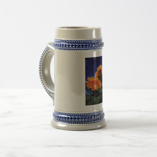Chope À Bière Fleurs de soleil (Devant gauche)