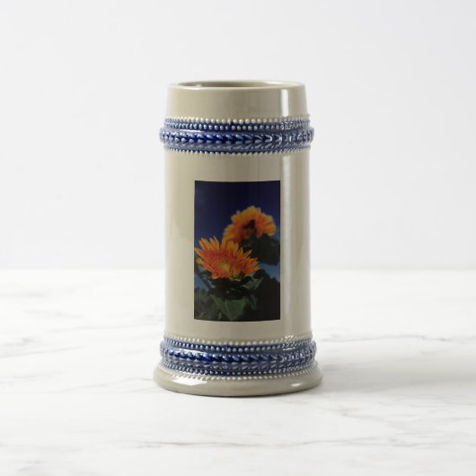 Chope À Bière Fleurs de soleil (Centre)