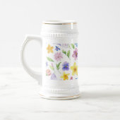 Chope À Bière Fleurs Floral Pattern Sublimation-95651 (Gauche)