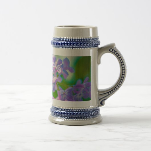 Chope À Bière Fleurs Lilac Violettes (Droite)