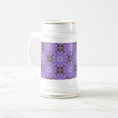 Chope À Bière Fleurs violettes (Devant gauche)