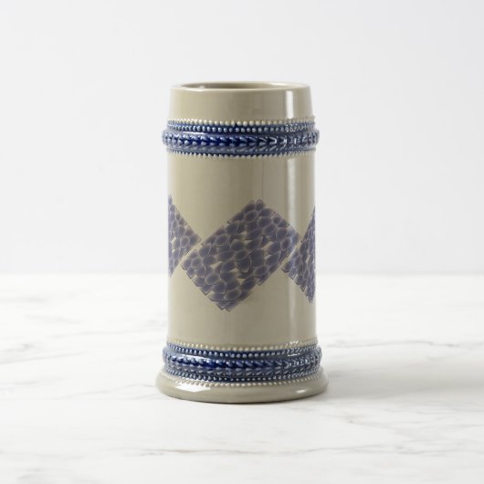 Chope À Bière Fleurs violettes (Centre)