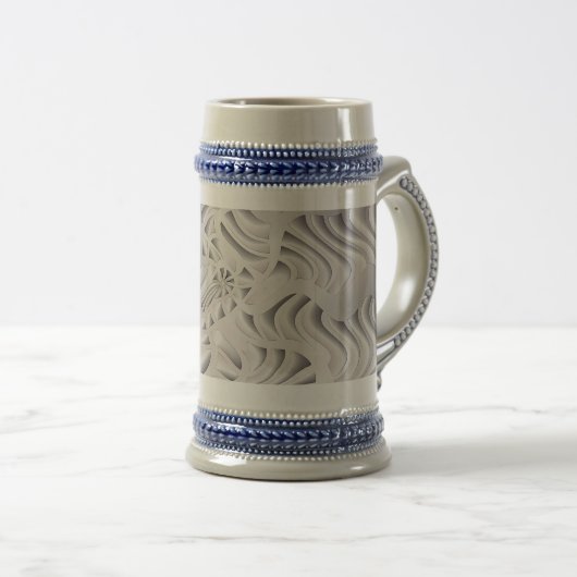 Chope À Bière flocon d'argent (Devant droit)
