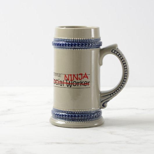 Chope À Bière Fonction Ninja - assistant social (Droite)