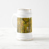 Chope À Bière Forêt du paysage d'automne Feuille Jaune (Devant gauche)