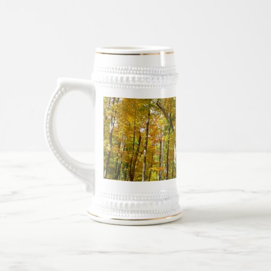 Chope À Bière Forêt du paysage d'automne Feuille Jaune (Gauche)