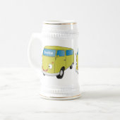 Chope À Bière Fourgonnette verte lime classique dessin animé (Devant gauche)