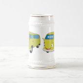Chope À Bière Fourgonnette verte lime classique dessin animé (Centre)