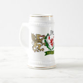 Chope À Bière Fox Irish Shield Beer Stein (Devant gauche)