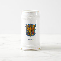 Friuli vintage blason blanc Bière Stein