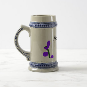 Chope À Bière Fuchsia lavande violet maman fête des mères cadeau