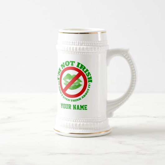 Chope À Bière Fun no baiser St Patrick's day (Droite)