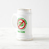 Chope À Bière Fun no baiser St Patrick's day (Devant gauche)