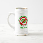 Chope À Bière Fun no baiser St Patrick's day (Gauche)