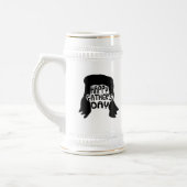 Chope À Bière Funny Mullet Bonne Fête des pères (Gauche)