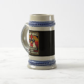 Chope À Bière Funny Rooster - Fowl Language –Humor Chicken (Devant gauche)