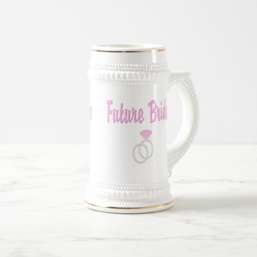 Chope À Bière Futur Mariée Stein (Devant droit)