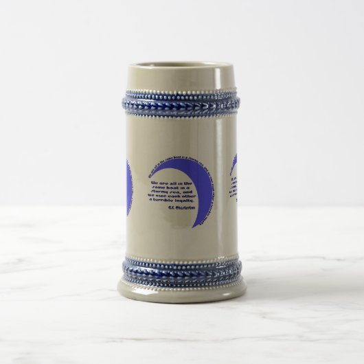 Chope À Bière G. K. Chesterton Mer agitée (Centre)