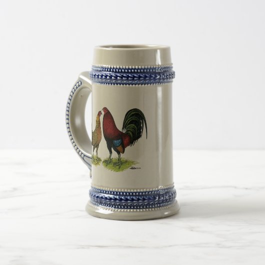 Chope À Bière Gamefowl Pair (Devant gauche)