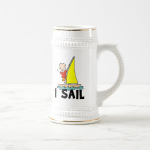 Chope À Bière Garçon Bonhomme Allumette Je Fais de la Voile