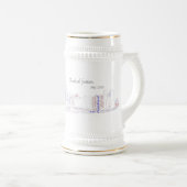 Chope À Bière Garnison Stein blanc commémoratif d'Osnabrück (Devant droit)