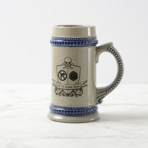 Chope À Bière Gauche officielle à certaine mort Drinkware