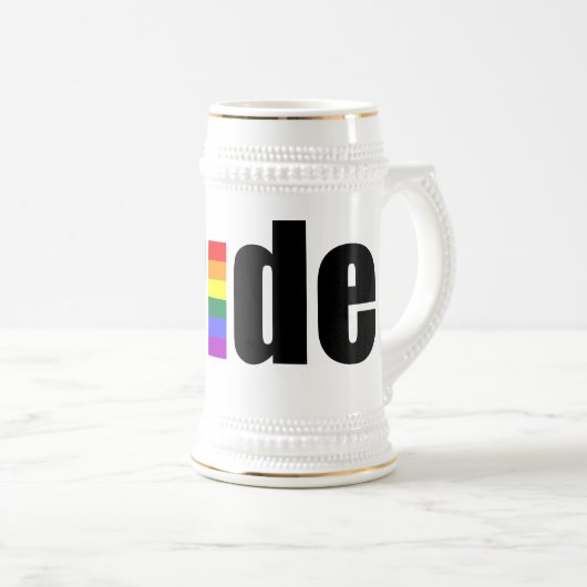 Chope À Bière Gay pride (Devant droit)