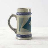 Chope À Bière Géométrie bleu sarcelle (Gauche)