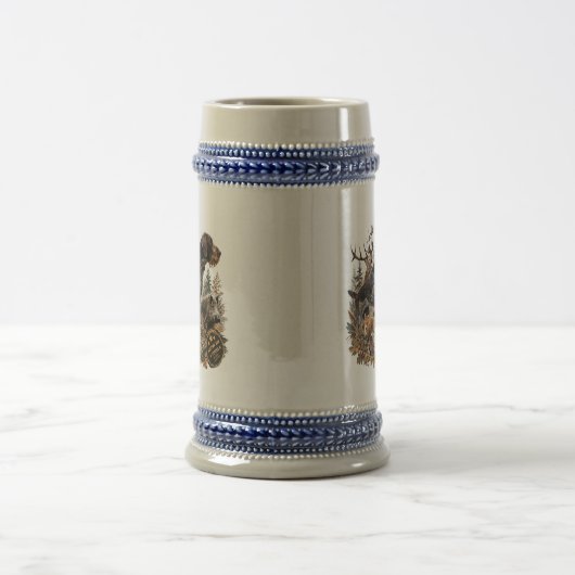 Chope À Bière German Wirehaired Pointer (Centre)