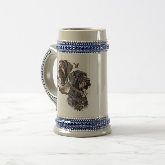 Chope À Bière German Wirehaired Pointer (Devant gauche)