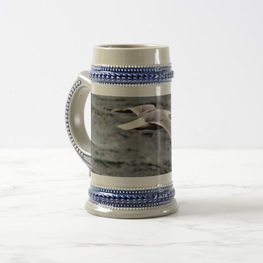 Chope À Bière Glide Gris/Bleu 22 oz Stein (Devant gauche)