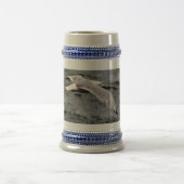 Chope À Bière Glide Gris/Bleu 22 oz Stein (Centre)