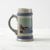 Chope À Bière goélette à voile rouge (Gauche)