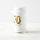 Chope À Bière Golden 70 So What Funny Birthday Party (Devant gauche)