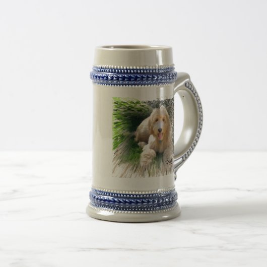 Chope À Bière Goldendoodle Labradoodle (Devant droit)