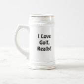 Chope À Bière Golf Stein, humoristique (Gauche)