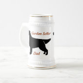 Chope À Bière Gordon Setter Papa Ceramic Stein (Devant gauche)