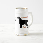 Chope À Bière Gordon Setter Papa Ceramic Stein (Devant droit)