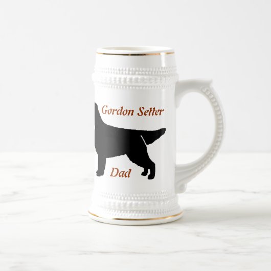 Chope À Bière Gordon Setter Papa Ceramic Stein (Droite)