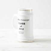 Chope À Bière Graduation Cadeau personnel Stein (Devant gauche)