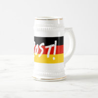 Grand drapeau allemand rétro bière stein mug. Pros