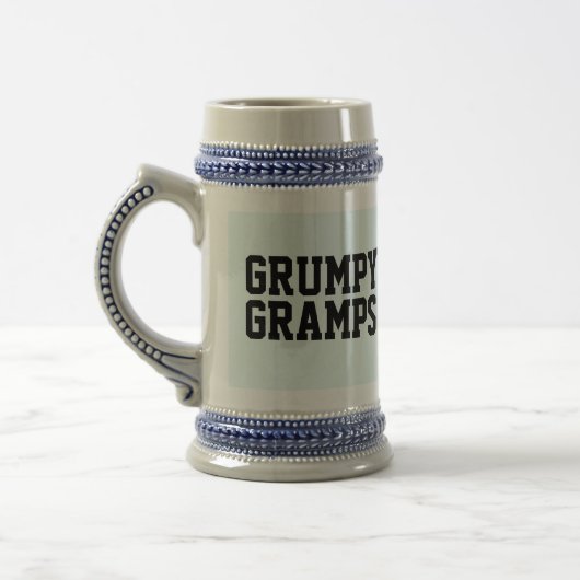 CHOPE À BIÈRE GRANDPA GRUMPY GRAMPS BEAU STEIN (Gauche)