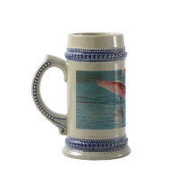Gray/Bleu de spatule rose 22 oz Stein