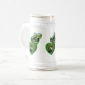Chope À Bière Green Golf Hearts Design, (Devant gauche)