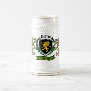 Chope À Bière Griffin/O'Griffy Irish Shield Beer Stein