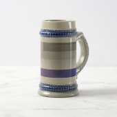 Chope À Bière gris bleu Fuchsia (Devant droit)